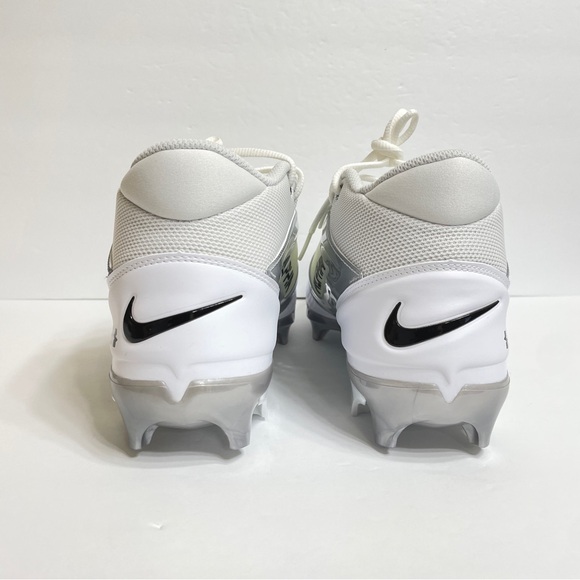 Nike Alpha Menace 4 Pro Football Cleats FD7037-100 White Metallic Silver - Picture 6 of 6